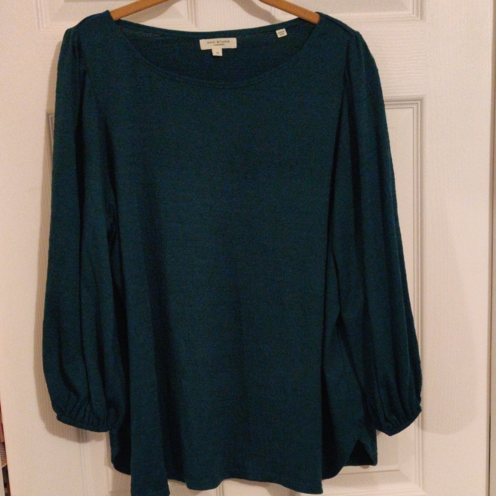 Max Studio Deep Teal Top